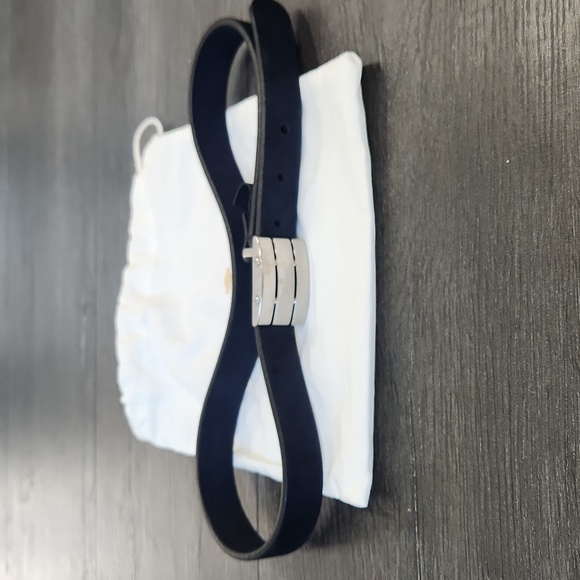 Gucci Child belt navy blue suede size S - Picture 2 of 11